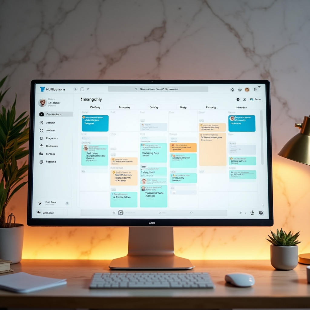 Calendar cu termene limită și notificări în CarenvrixHub